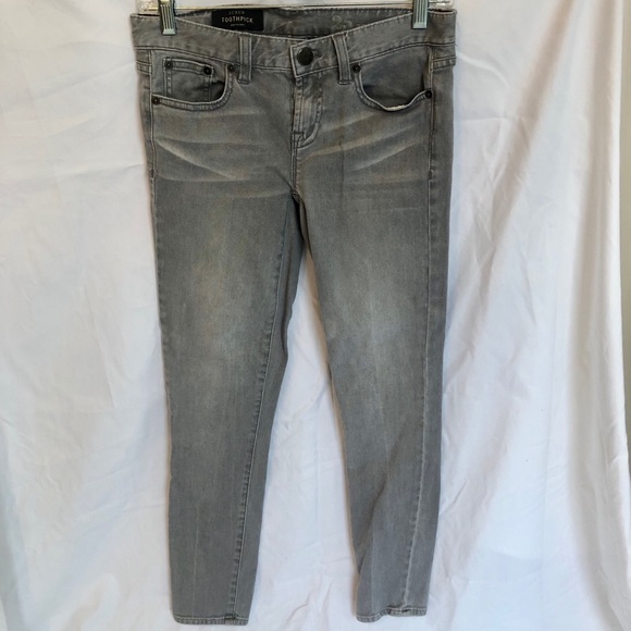 J. Crew Denim - J. Crew Light Grey Toothpick Skinny Ankle Jeans